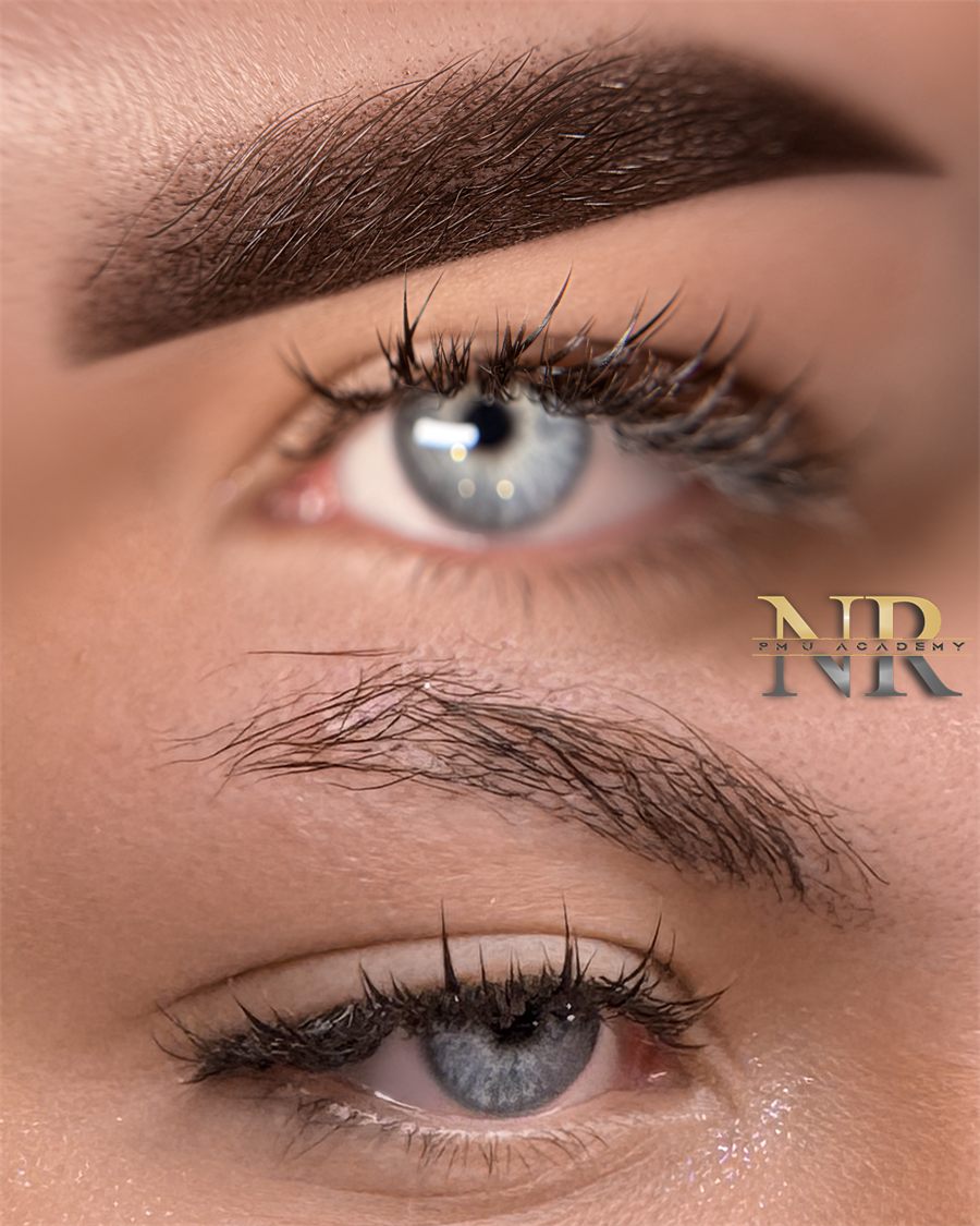 Sprâncene după micropigmentare – Salon Venus, Cartierul Arhitecților